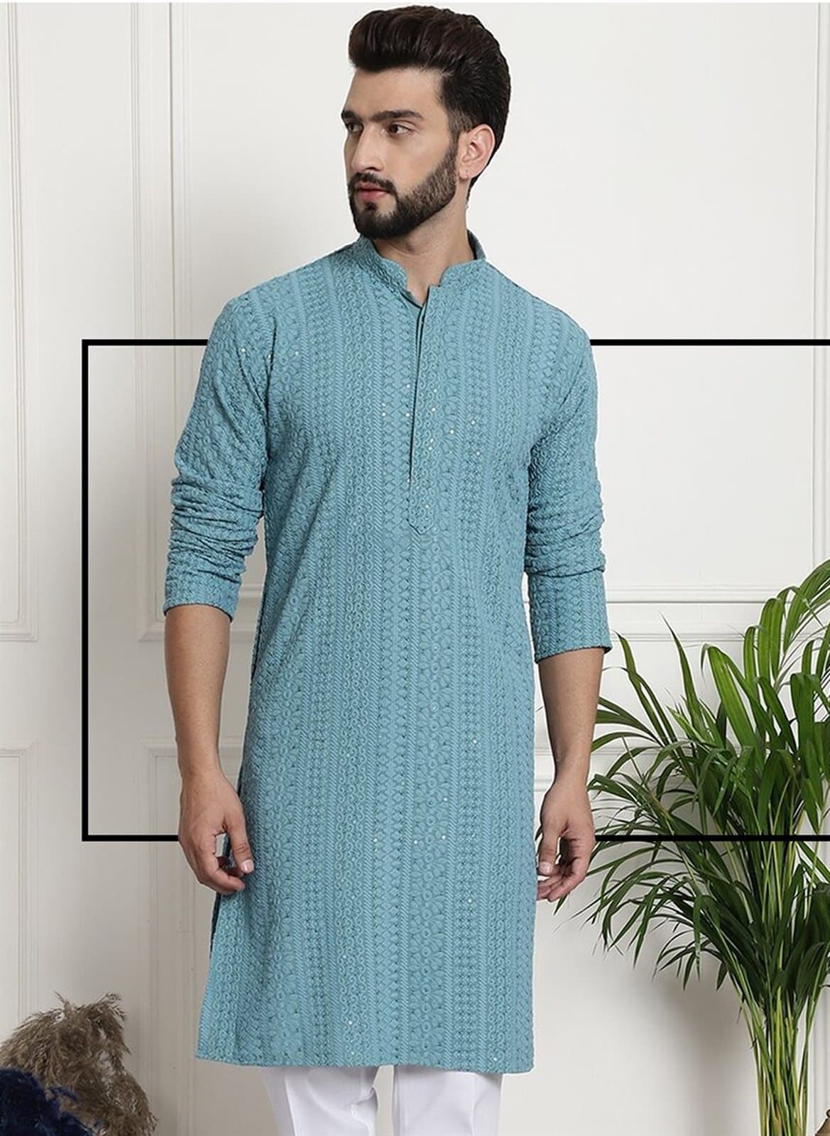 Armaan Ethnic Wear men's chikankari kurta